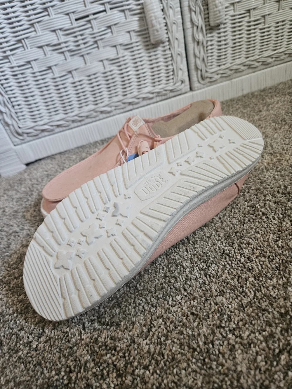 Hey Dude Wally Canvas Slip-On Sneakers in Peach - Picture 5 of 5